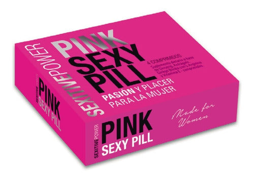 Energizante vigorizante femenino Sexitive Pink Sexy Pill pastillas x4