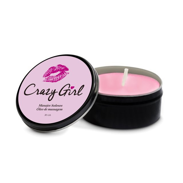 vela masajes  velas CRAZY GIRL 30gr sexitive